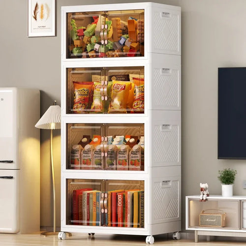 Set de x6 Cajas Organizadoras con ruedas Plegables y Apilables – Almacenamiento Inteligente - BoxPro